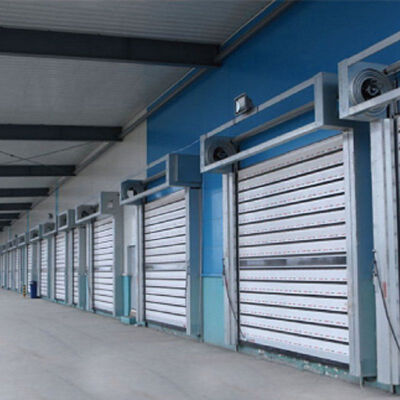 Aluminum Alloy Fire Proofing Roller Shutter Door with Remote Control for High Speed Security
