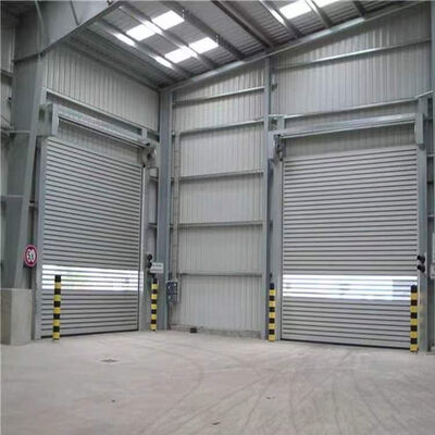 Fire Proofing IP55 Protection Customized Size Aluminum Alloy High Speed Roller Shutter Door for Industrial Use