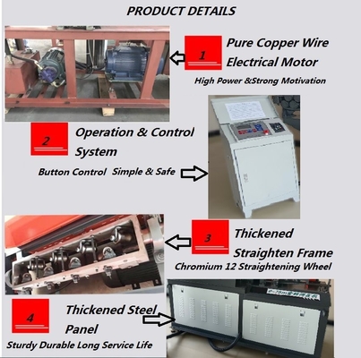 JCJST5-100 Round Bar Rebar Straighten and Cutting Machine with Customization Options
