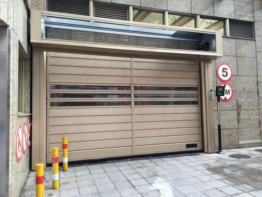 High Speed Automatic Rolling Shutter Door with Fire Proofing Wind Resistance Beaufort 12 and IP55 Protection