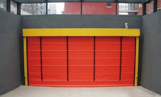 Fire Proofing IP55 Protection Customized Size Aluminum Alloy High Speed Roller Shutter Door for Industrial Use