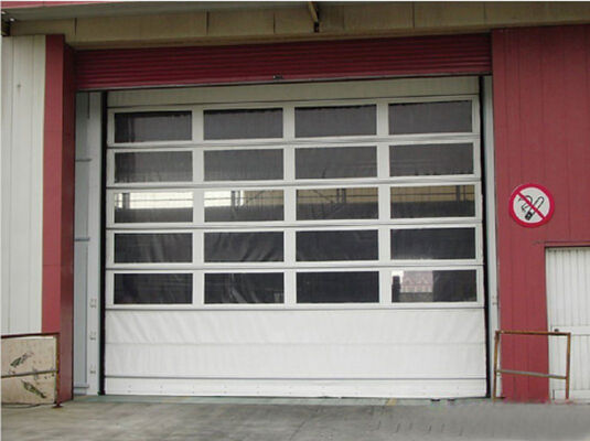 Fire Proofing IP55 Protection Customizable Size Aluminum Alloy High Speed Roller Shutter Door
