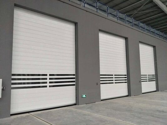 Fire Proofing IP55 Protection Customizable Size Aluminum Alloy High Speed Roller Shutter Door